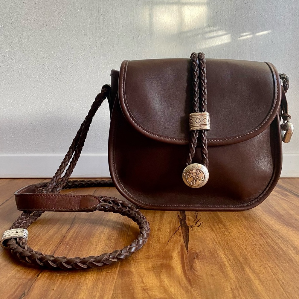 VTG 90s Western Brighton Leather Crossbody